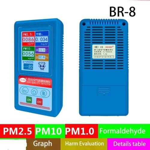 Air Quality Analyzer For professional PM2.5 Formaldehyde Particles Detector Meter Particle Dust Counter Tester Gas Analyzer