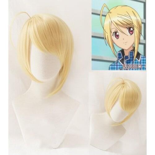 Anime Shugo Chara! Hotori Tadase Short Golden Cosplay Wig Halloween Role Play Synthetic Hair+ Wig Cap