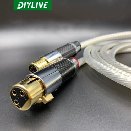 DIYLIVE Netherlands 5NOCC sterling silver fired Canon balance line audio power amplifier XLR Canon audio line signal machine