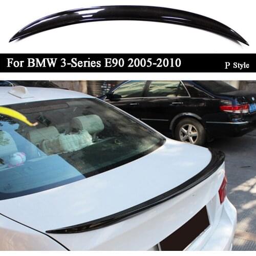 Car Carbon Fiber Rear Wing Trunk Lid Spoiler Wing For BMW 3-Series E90 2005 2006 2007 2008 2009 2010