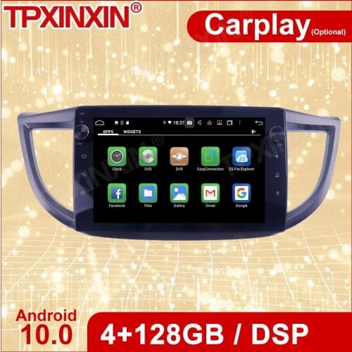 Wireless Carplay 2 Din Car Android 10 Stereo Receiver For Honda CRV 2011 2012 2013 2014 2015 GPS Radio Audio Recorder Head Unit