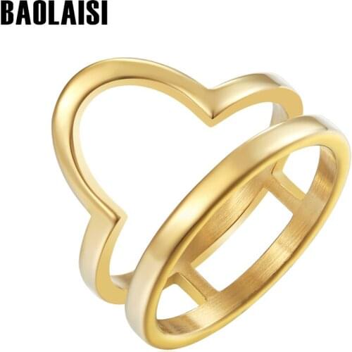 BAOLAISI 2017 Crown Round Rings New Fashion Brand Trendy Rings For Women Size 6 7 8 9 Party Engagement Female Finger Ring