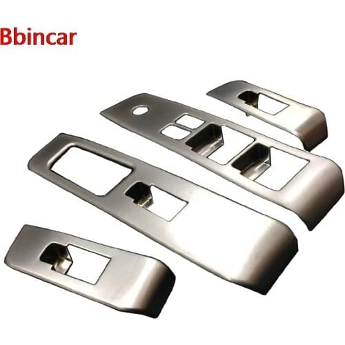 Bbincar Glass Switch Cover Trim Door Window Button Decoration Panel ABS chrome X trail 2008 to 2013 Cover For Nissan X-Trail T31