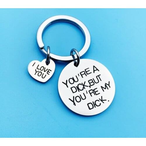 Oeinin Charms Key Chain Man You Are A Keychain Bags Lovers Letter Color Keyring Stainless Steel Pendant Creativity Llaveros