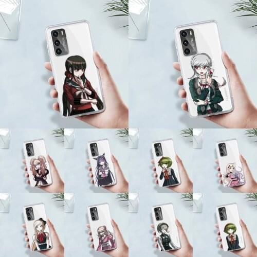 Danganronpa V3 Killing Harmony Phone Case Transparent For Huawei MATE P 40 30 20 10 pro plus lite X 5G Soft TPU Mobile bags