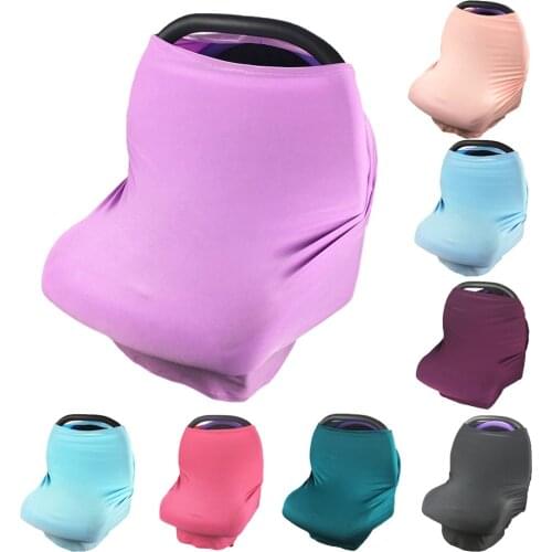 Hot Sale Mom Nursing Cover Scarf Canopy Breastfeeding Cover Solid Multifunction Cape Baby Stroller Cover Infant Car Seat Cover