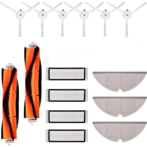 HEPA Filte+ Side Brush + Main Brush for Xiaomi mijia 1s Robot Vacuum cleaner Roborock S50 S51 S5 replacement Accessories