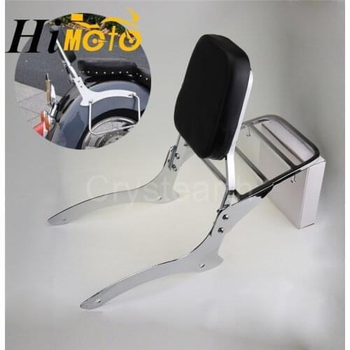 For Yamaha 2000-2011 V-Star Vstar V Star / Drag Star Dragstar XVS 1100 Classic Chrome Passenger Backrest Sissy Bar Luggage Rack