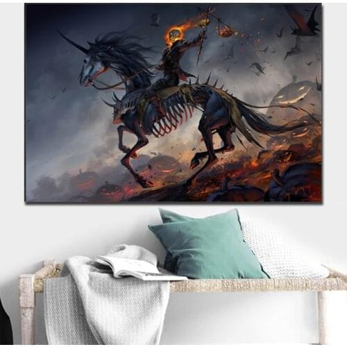 Classic Sci-Fi Movie Ghost Rider Art Poster and Print Canvas Painting Wall Art Picture for Living Room Home Decoration Cuadros