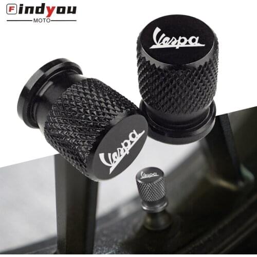 For Piaggio Vespa GTS GTV LX 60 125 250 300 Primavera Sprint CNC Aluminum Motorcycle Wheel Tire Valve Air Port Cover Caps