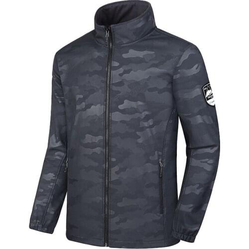 Mens soft shell clothing autumn and winter thickening mens outdoor leisure fleece