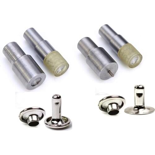 Single/Double Cap Rivets Dies Mould Tool Installation Electric Mold Leather Sewing Snaps Craft Dies Tool Mould DIY