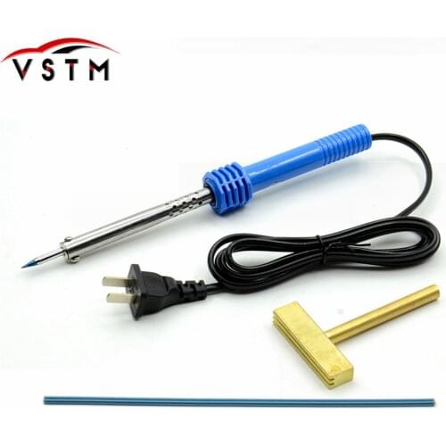 220V-240V 40W Pencil Tip Soldering Iron Welding Gun Tool with Solder T-head Rubber strip for LCD Pixel Repair Ribbon Cable