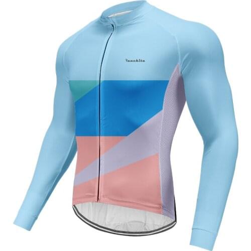 RUNCHITA New mens long sleeve cycling jerseys MTB bicycle tights Bicicleta mountain bike clothing summer/Autumn