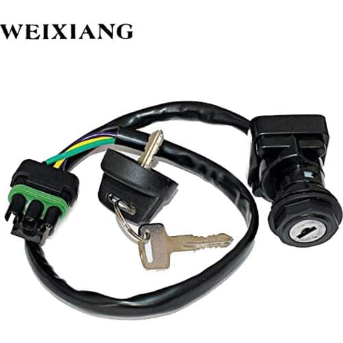 WEIXIANG Motorcycle ATV Ignition Key Switch Set For Bombardier Canam Traxter 500 Footshift 2001 Go Kart Parts