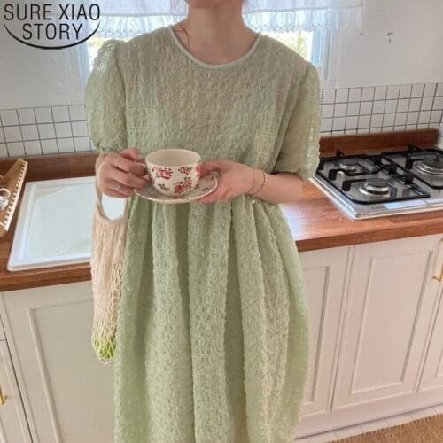 Summer 2021 New Chic Casual Round Collar Women Dresses with Slings Maxi Dress A-line Loose Long Dress Vestido Feminino 15347