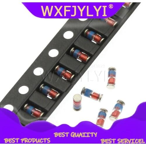 100PCS ZMM 3V 3V3 3V9 4V7 5V1 7V5 8V2 10V 12V 15V 16V 18V 20V 24V LL34 SMD Zener diode package 1/2W 0.5w Chip Zener diode