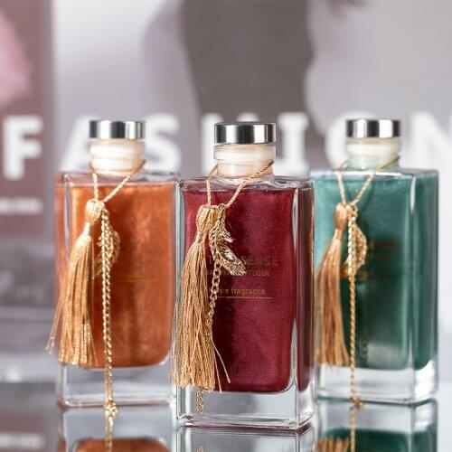 150ml Natural Home Fragrance Gilding Glass Aromatherapy Reed Diffuser with Tissue Grass Style France Blocks English Pear Freesia