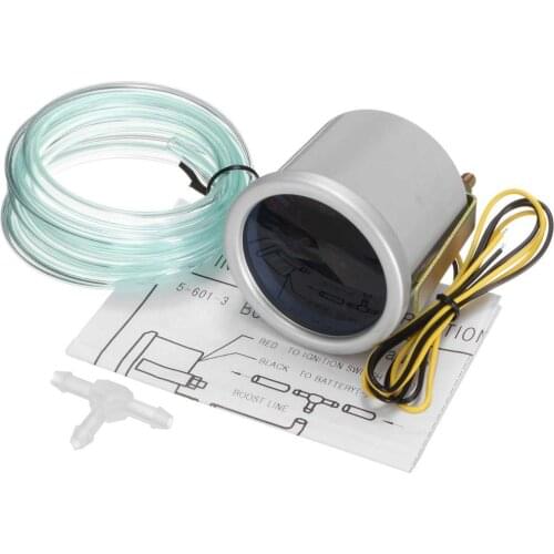 2" 52mm Car Turbo Boost Bar Meter Red LED Light Universal High Sensitivity