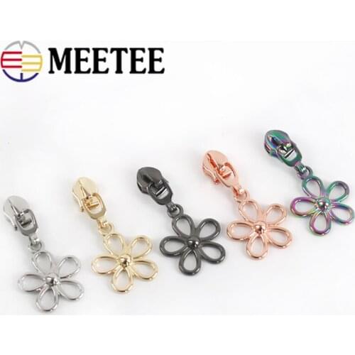 20pcs 5# Zipper Silders for Nylon Zips Metal Puller Head Jacket Bag Purse Zipper Repair Kits DIY Garment Sewing Accessories