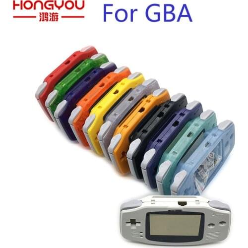 20Pcs Housing Shell Case Cover+Screen Lens Protector +Stick Label for Gameboy Advance GBA Console New For GBA housing