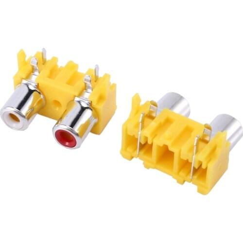 20Pcs RCA Female Connector Stereo Audio Video Jack RCA-206