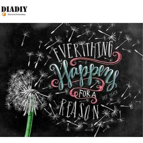 DIY full square&round Diamond 5D Diamond painting Dandelion Embroidery Cross Stitch 3D Rhinestone mosaic