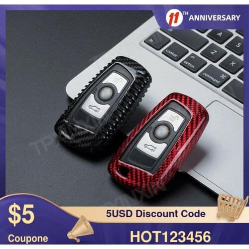 Carbon Fiber TPU Car Key Cover Case Protective Shell For BMW 3 Series 2015 with Key Car Styling Accessories
