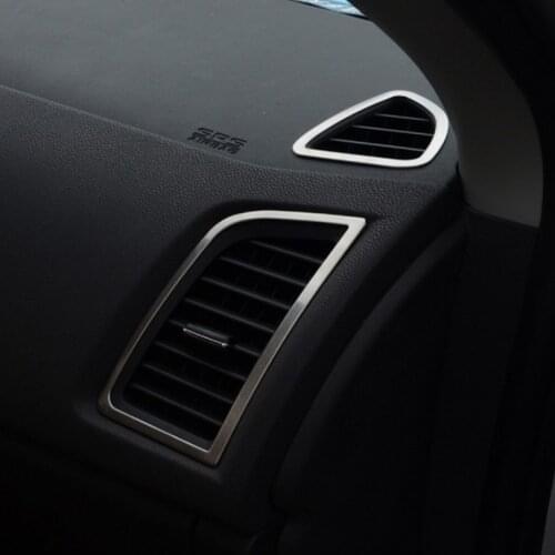 Decorative Air outlet conditioning Cover stainless steel frame Car Accessories 4pcs/Set For Mitsubishi ASX 2011 2012 2013