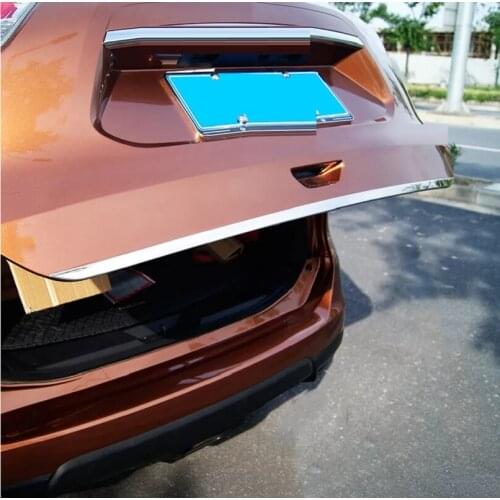 For Nissan X-Trail Xtrail Rogue 2014 2015 2016 2017 Stainless Steel Rear Trunk Tailgate Tail Gate Trim Cover Molding Garnish