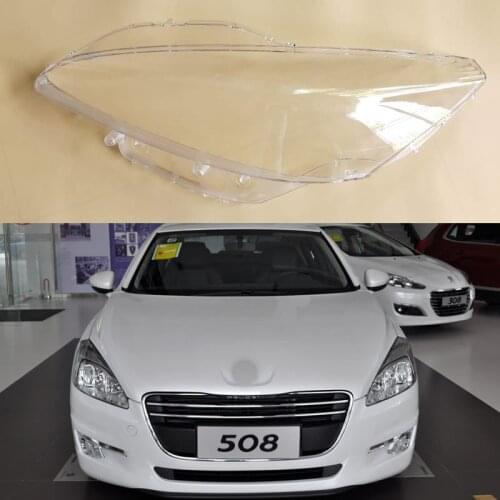 Transparent lampshade for the car headlight is 11-14 Peugeot 508 headlight shell 508 glass cover