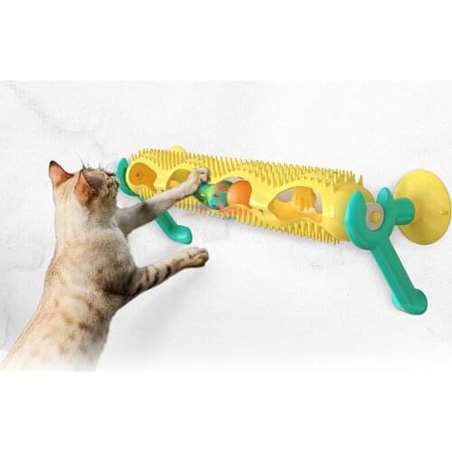 Toy cat cat self-healing track puzzle cat interactive toy funny cat rubbing face grinder self-healing pet toy cat climbing frame