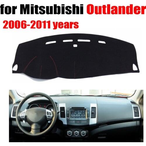 RKAC Car dashboard Covers mat For Mitsubishi Outlander 2006-2011 years left hand drive custom dashmat car dash pad accessories