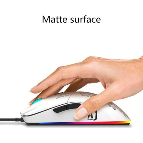 AJ390 Light Weight Wired Mouse Hollow-out Gaming Mouce Mice 6 DPI Adjustable for Windows 2000/XP/Vista/7/8/10 Systems