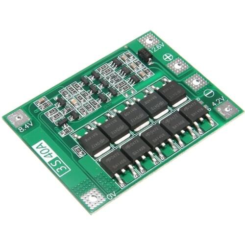 1pc 18650 3S Li-ion Lithium Battery BMS Protection Boards 3S 40A BMS Li-ion Charger Charging With Balance For Drill Motor 11.1V