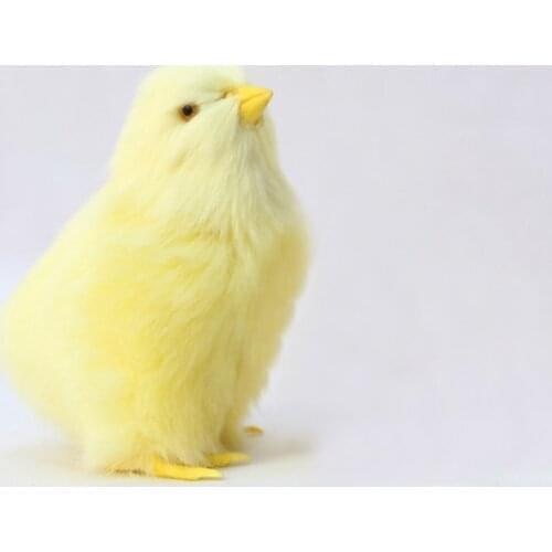 Simulation Chick Plush Toy Realistic Furry Animal Doll Children Cognition Chicken Model Sound Chicken Easter Gift Kids Soft Toy