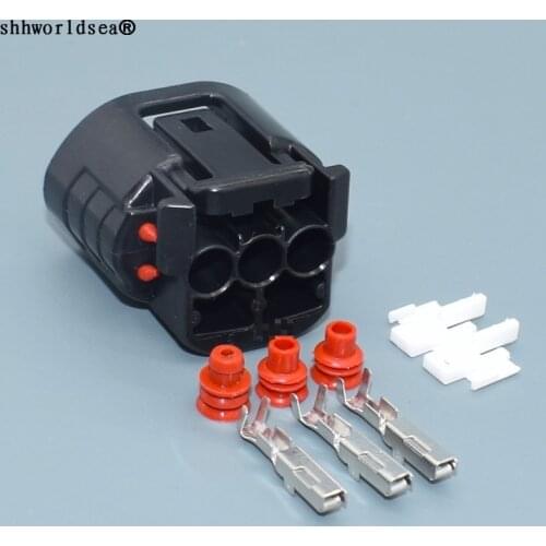 Shhworldsea 1sets female 2.2mm 3p 090 TS Alternator Wire Connector Electrical Connector 6188-0282 For Toyota Lexus