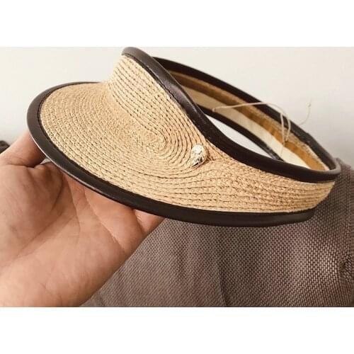 2020 spring and summer Japanese style womens simple casual wild raffia hat equestrian hat fashion straw hat