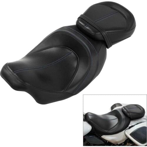 Motorcycle Driver Passenger Pillion Seat For Harley Touring Road King Road Glide Road Street Glide 2009-2020