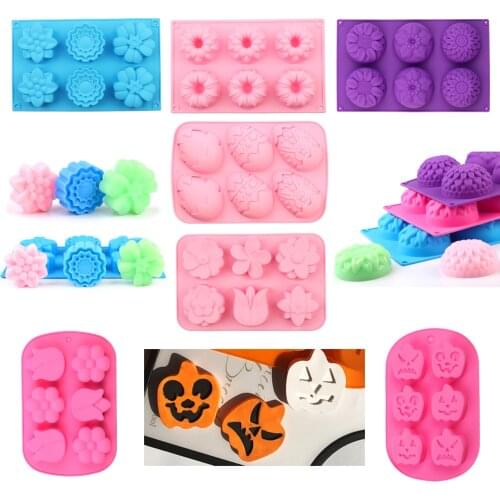 Silicone Soap Mold Food grade silicone and Non-stick Soap mold Baking molds for soap,pastry,pudding, chocolate,resin,jelly DIY
