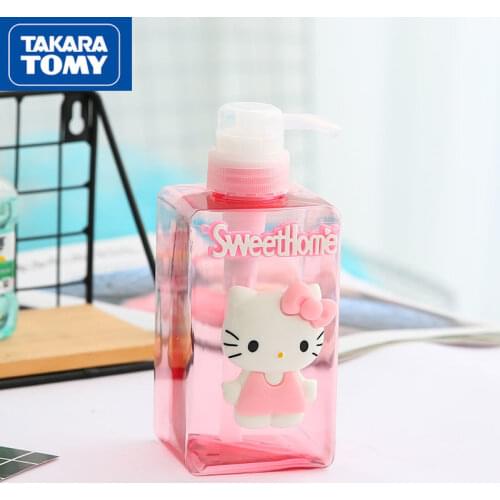 TAKARA TOMY Fashion Cartoon Hello Kitty Travel Lotion Bottle Sub-bottom Simple Squeeze Portable Outing Bottle