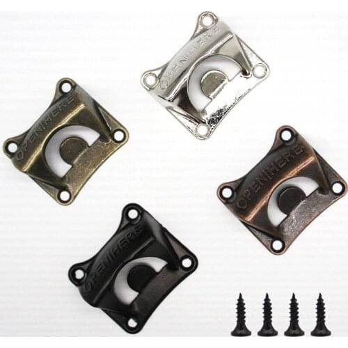 Vintage Bronze Wall Mounted Wine Opener For Beer Soda Glass Cap Bottle Opener Kitchen Accessories Supplies Bar Gift Zinc Alloy