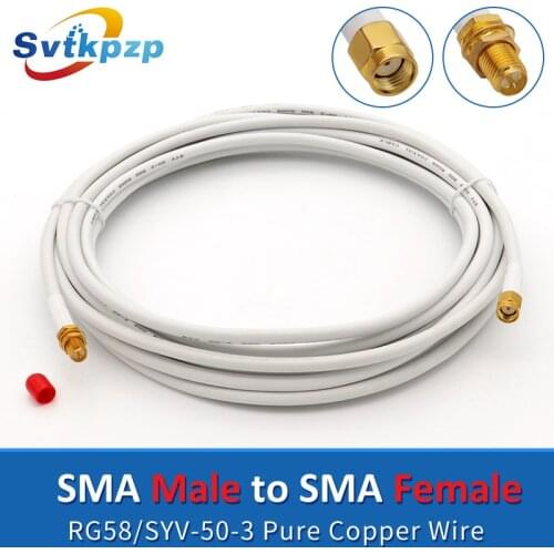 Waterproof WIFI Cable SMA Connector SMA Male to SMA Female Wifi Extension RG58 Wire Long Range Pigtail Cable for Communication
