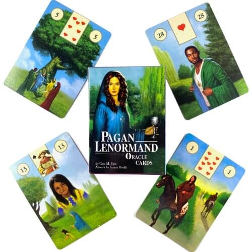 Pagan Lenormand Oracle Cards Leisure Party Table Game High Quality Fortune-telling Prophecy Tarot Deck With Guide Book