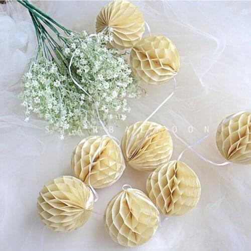 12 Inch (30cm) Tissue Paper Honeycomb Balls Wedding Holiday Party Decorations Birthday Baby Shower Black White Tiffany Blue