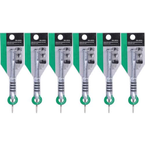 6Pcs T3/T4/T5/T6/T7/T8/T9/T10 Star Screwdriver Chrome Vanadium Steel Electronic Product Repair Tool Disassembly Supplies