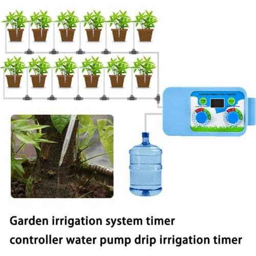 Automatic Garden Irrigation System Water Pump Drip irrigation timer Flowers Plant Watering Timer Controller for Garden Home