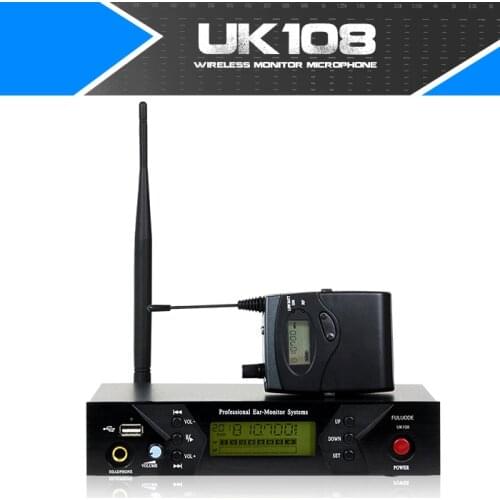 Wireless ear-in monitoring system Professional ear-to-ear performance singer band rehearsal earphone monitoring equipment