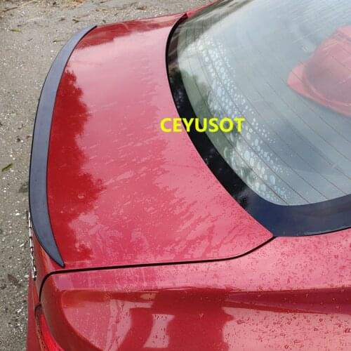 CEYUSOT For Universal Accessories Spoiler NEW OLD Toyota Corolla PU Plastic Car Trunk Rear Lip Wing Tail Body Kit V Style 2006