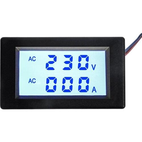 Dual alternating current and voltage table AC80-500V liquid crystal digital display LCD digital voltmeter